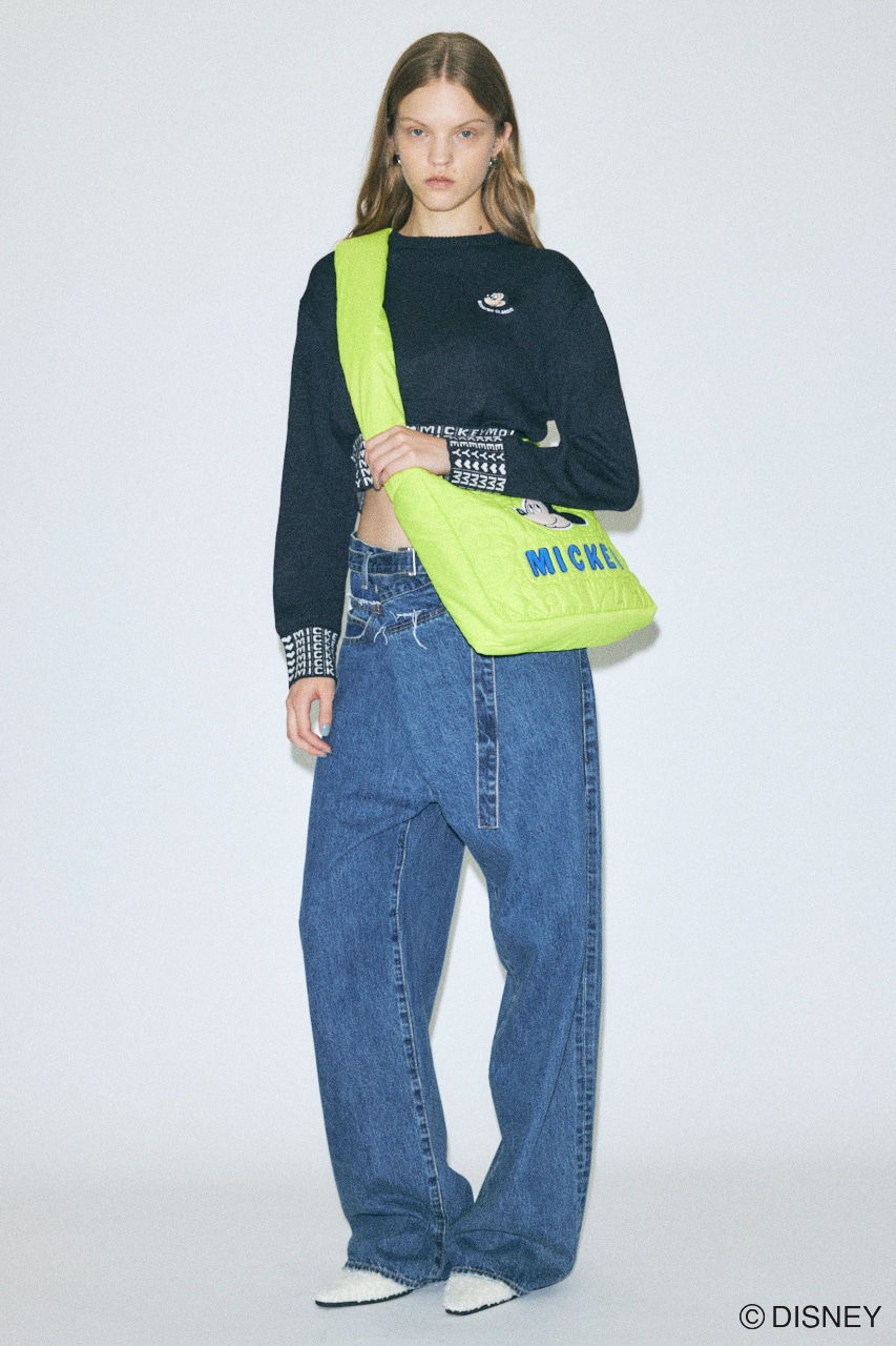 MD JACQUARD セーター BLK FREE