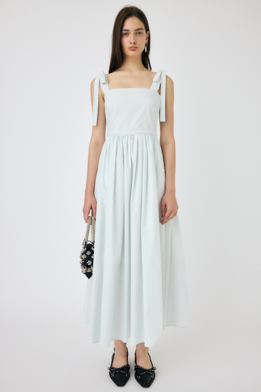 MOUSSY | SHOULDER RIBBON LONG ワンピース (ワンピース(ロング 