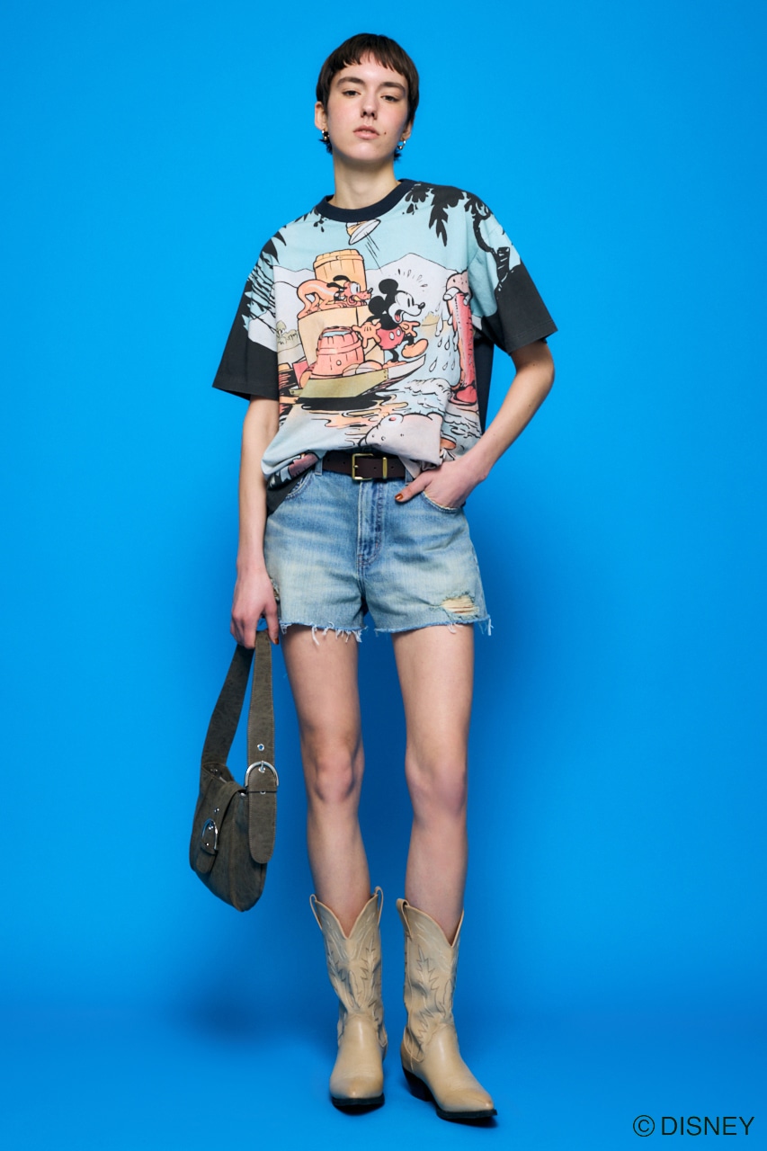 MD RETRO BIG Tシャツ / MICKEY BLK FREE