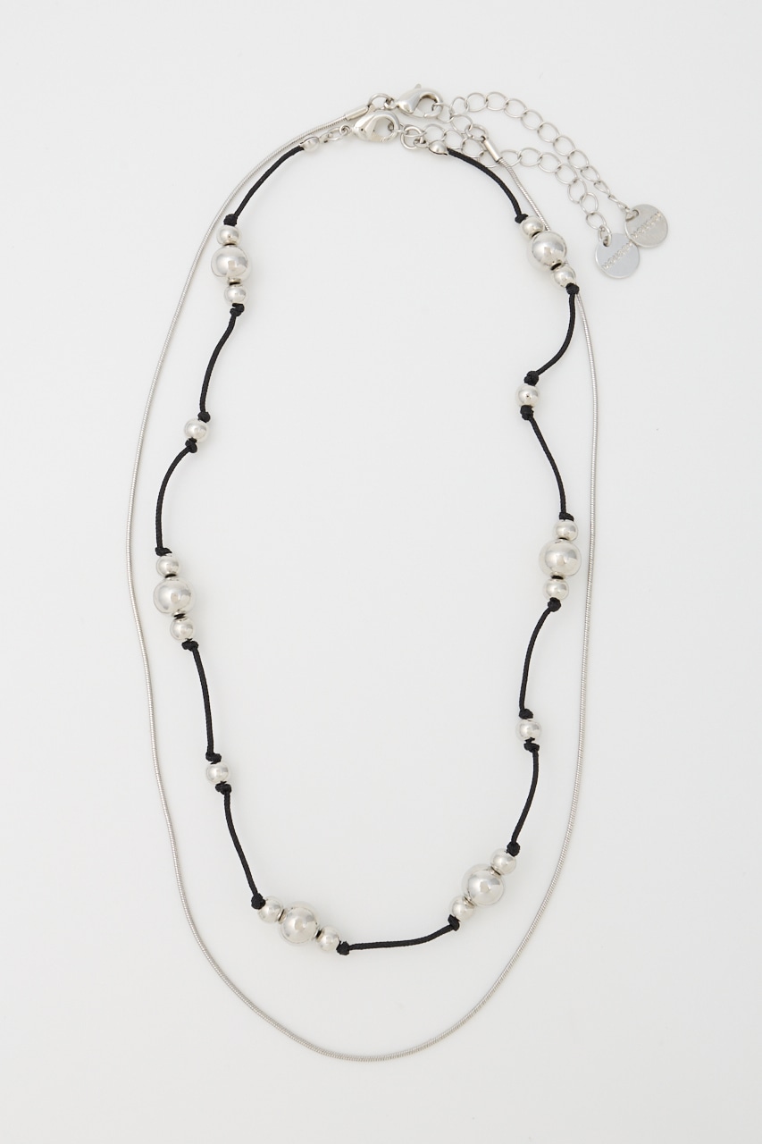 CORD & CHAIN ネックレス SLV FREE