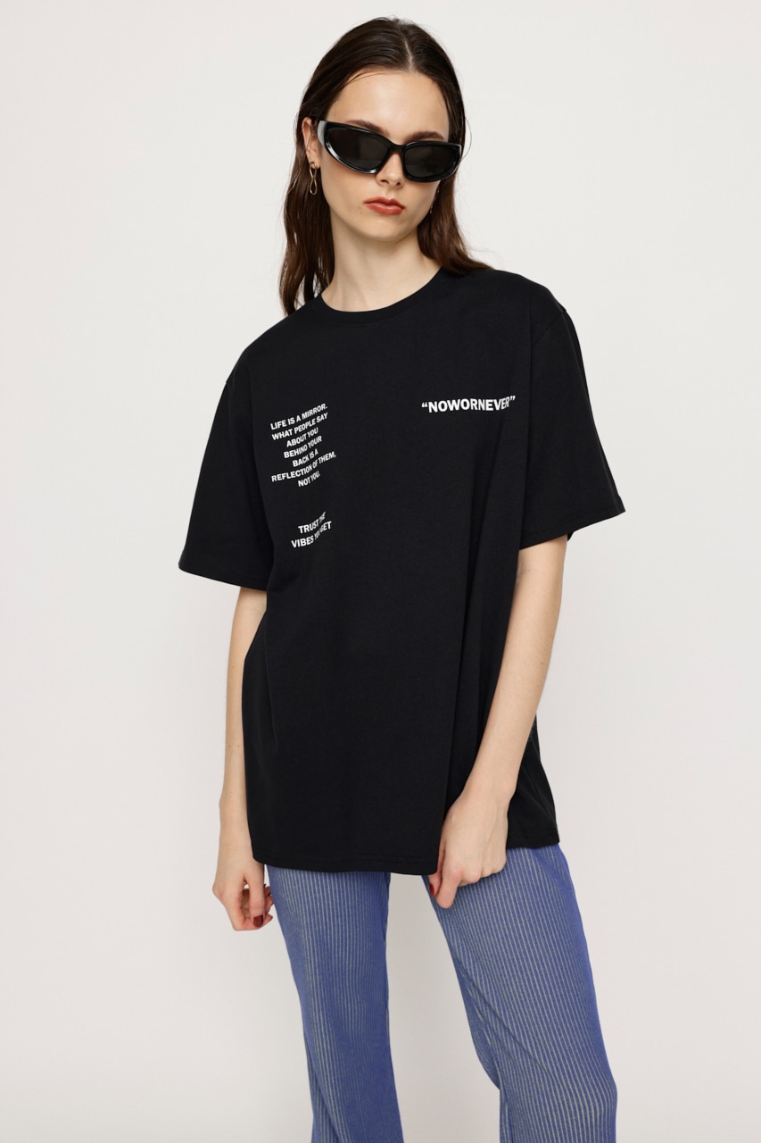 SLY | OVER SIZE MESSAGE Tシャツ (Tシャツ・カットソー(半袖) ) |SHEL 