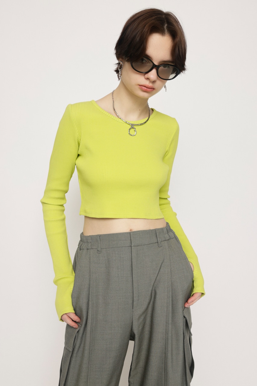 SLY CROPPED CUT トップス