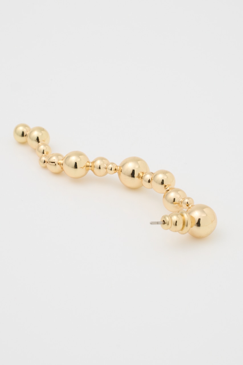 HANG DOWN CIRCLE ピアス GLD FREE