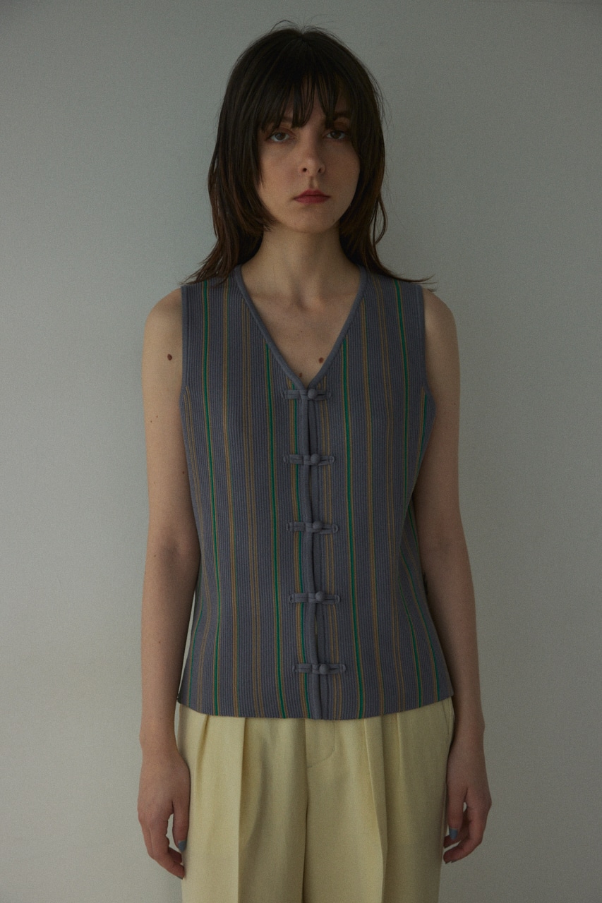 BLACK BY MOUSSY | stripe knit vest (ベスト ) |SHEL'TTER WEBSTORE BLACK BY MOUSSY | stripe knit vest (ベスト ) |SHEL'TTER WEBSTORE