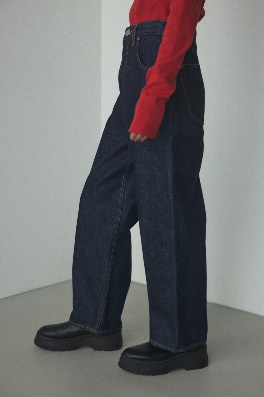 ■PUNA one wash long denim D/BLU 23inch