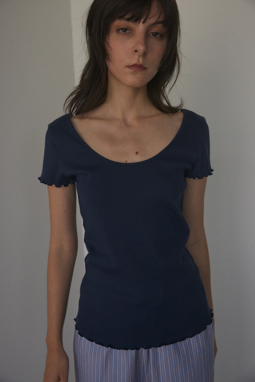 2way round neck tops NVY FREE