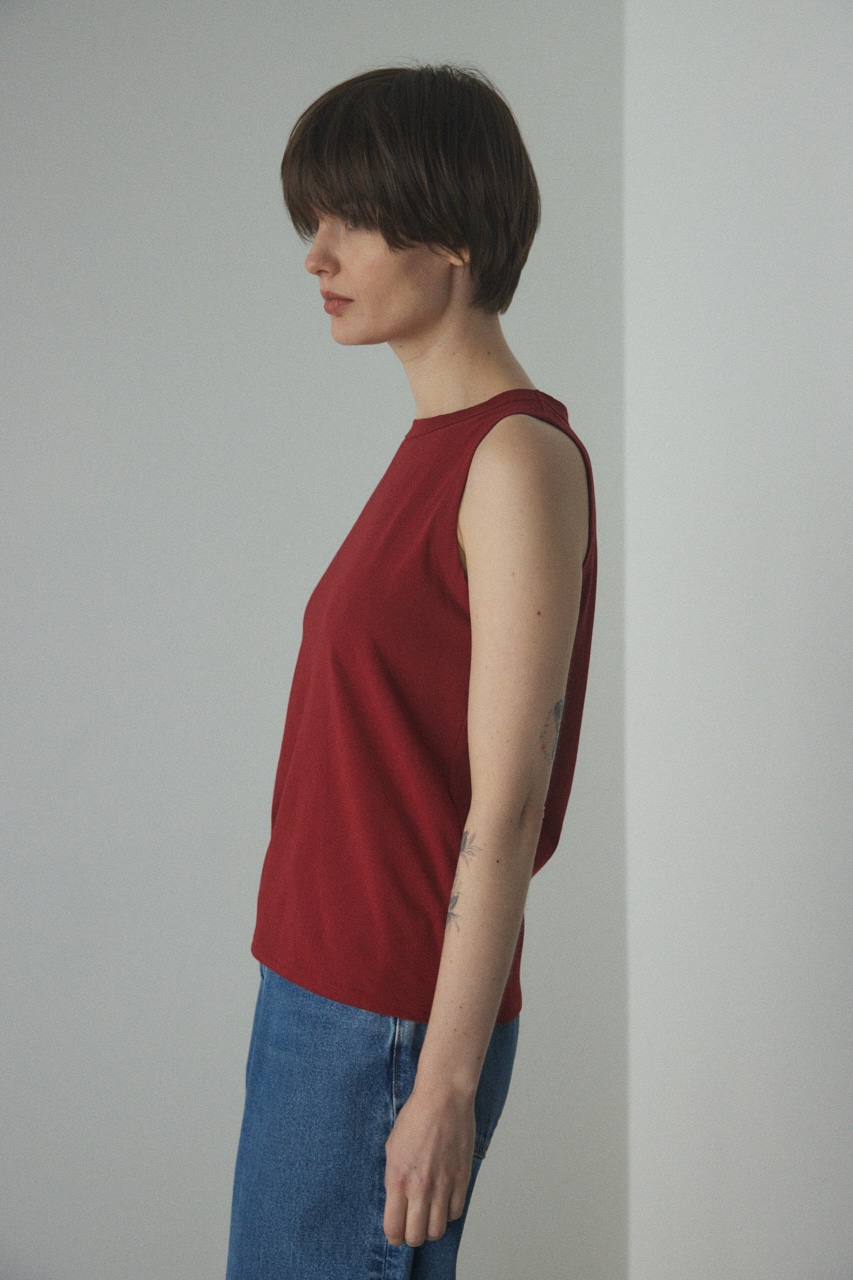 american sleeve cut tops D/RED FREE