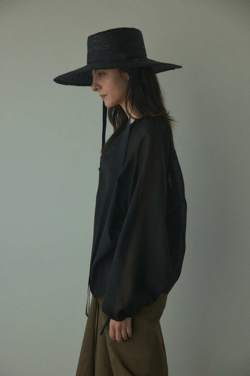 2way balloon blouse BLK FREE