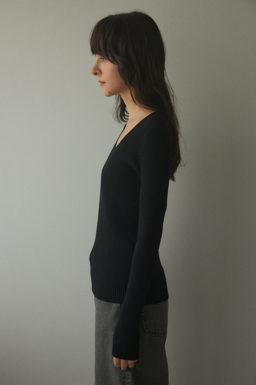 washable round neck tops BLK FREE