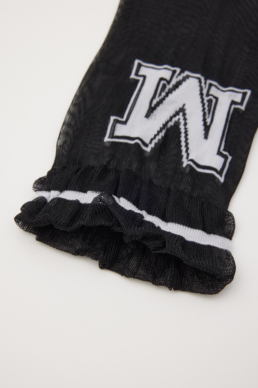 【MAISON MAVERICK PRESENTS】カレッジチュールソックス BLK FREE