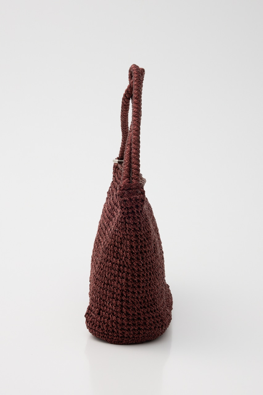 【SHEL'TTER SELECT】2wayハンドルメタリックコード編みバッグ D/GLD FREE