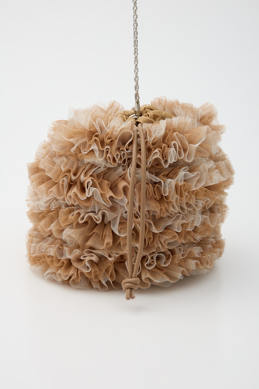 【SHEL'TTER SELECT】配色チュール2WAYドロストショルダーバッグ CAM FREE