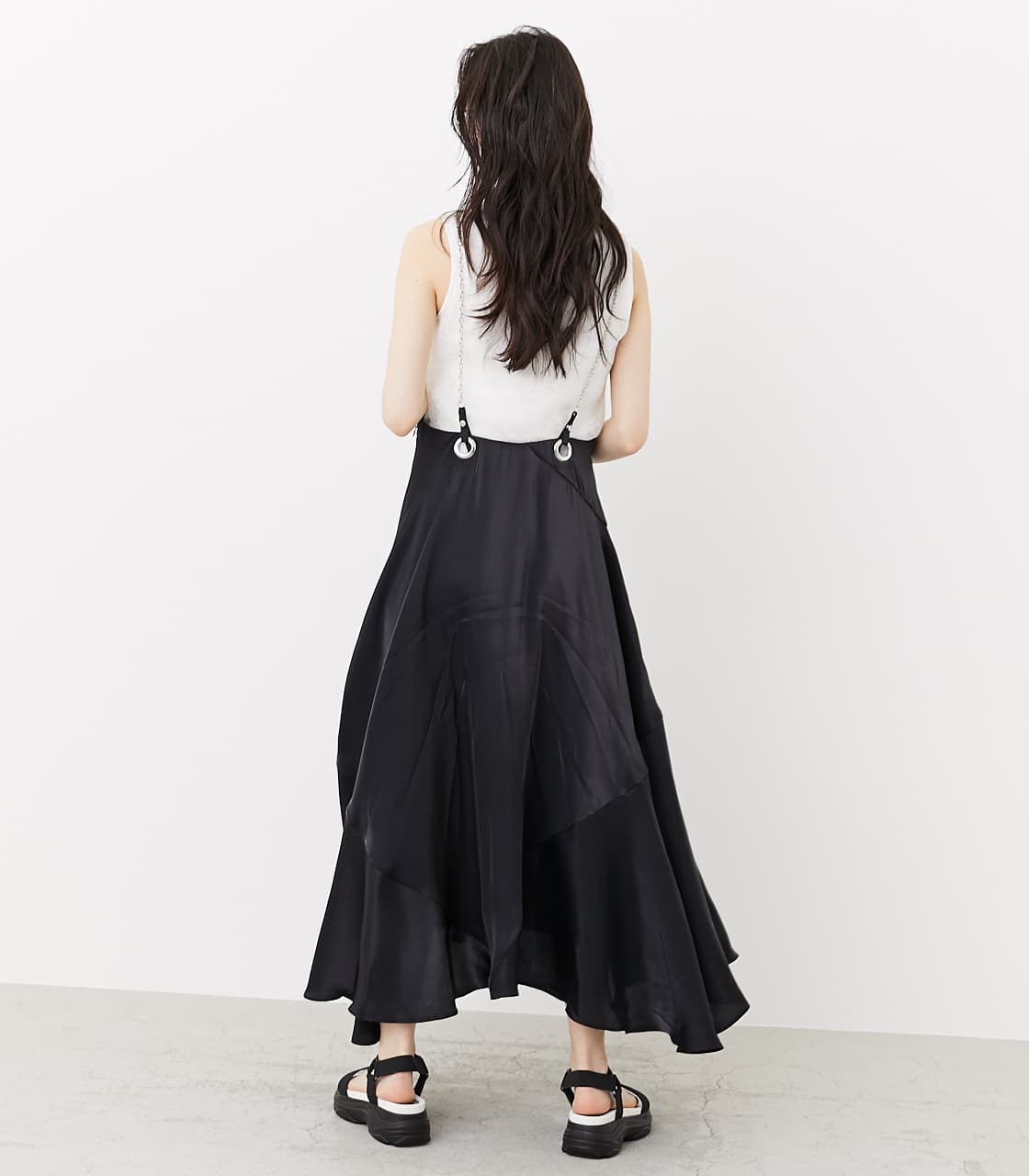 rienda | チェーンサスペンダーグロスフレアSK (その他ボトム ) |SHEL  