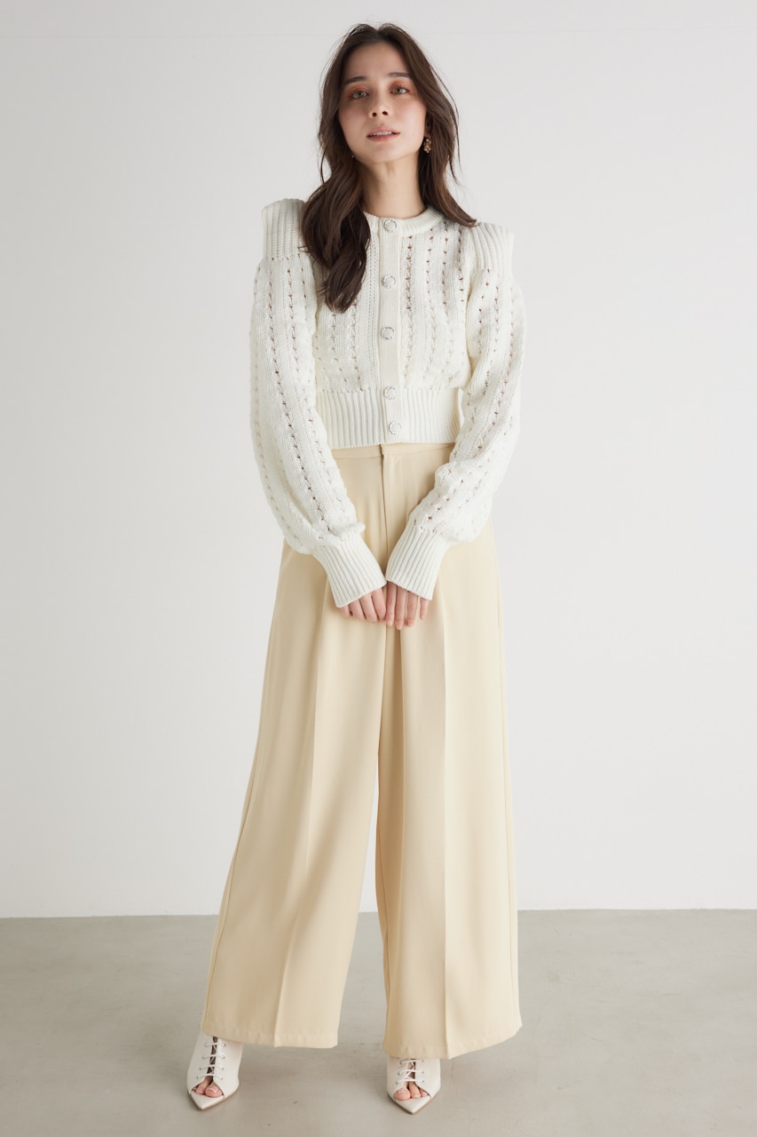 ショルダーポイントクロシェ TOP WHT FREE