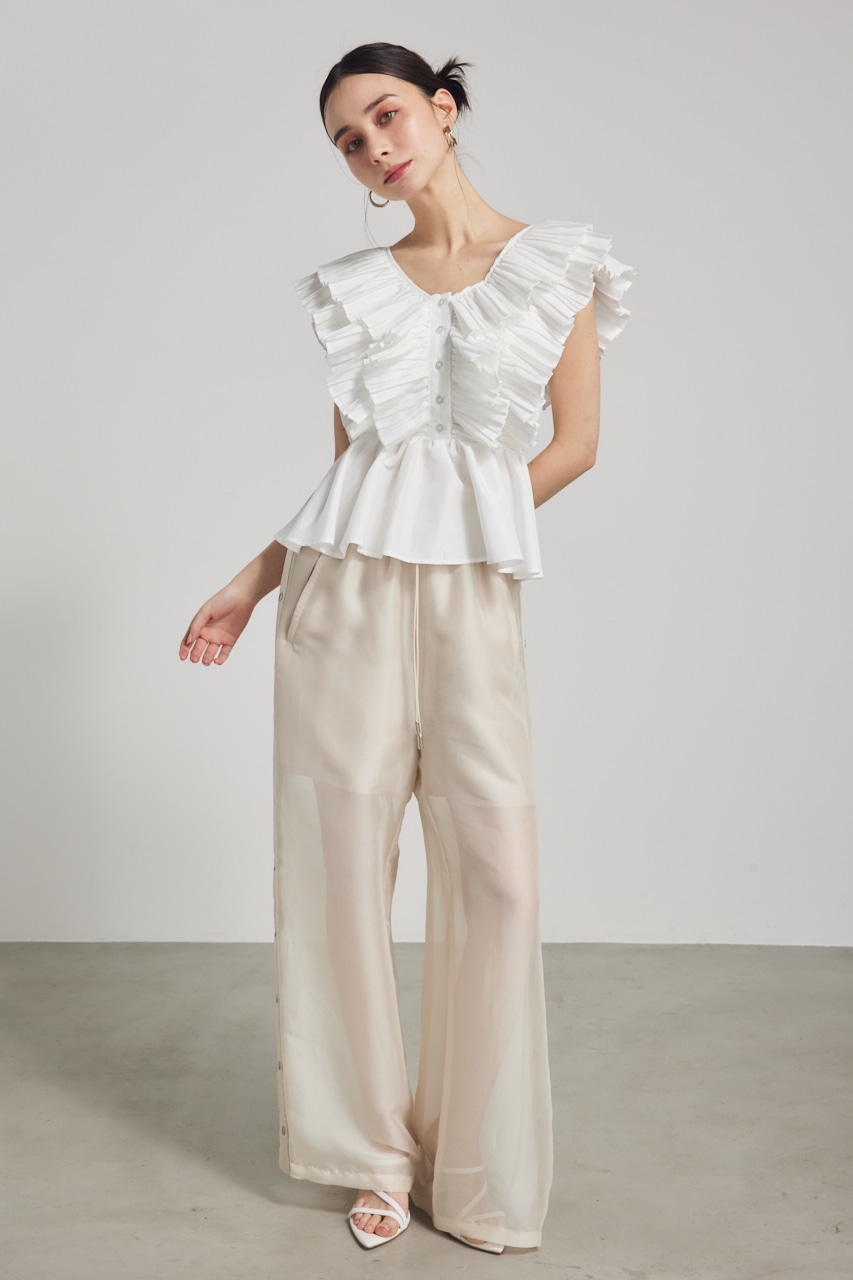 バックオープンペプラムBLS WHT FREE