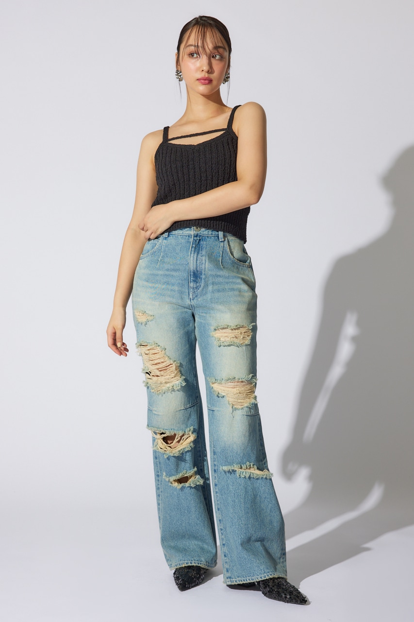 ニットビスチェ BLK FREE