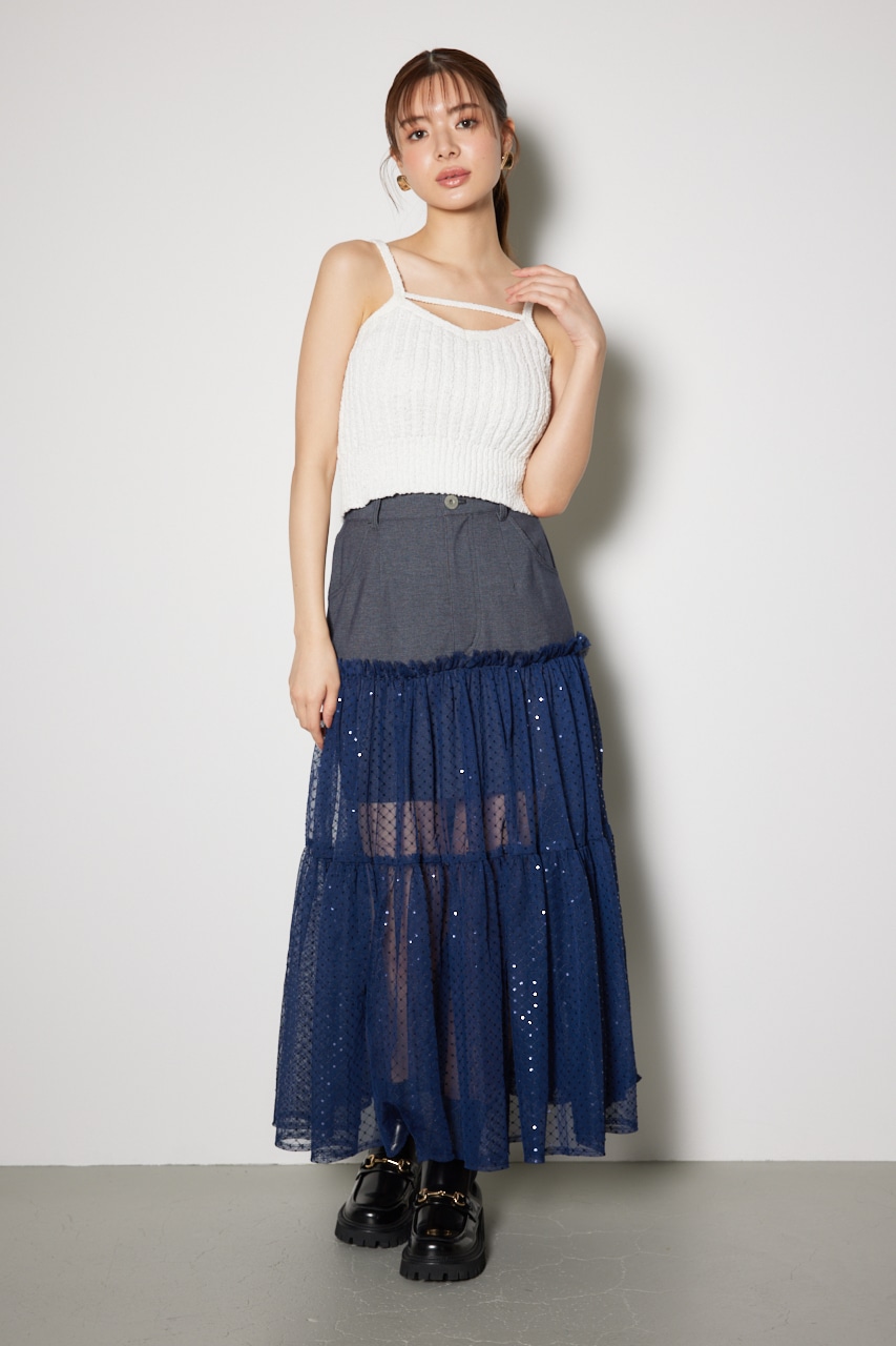 ニットビスチェ WHT FREE