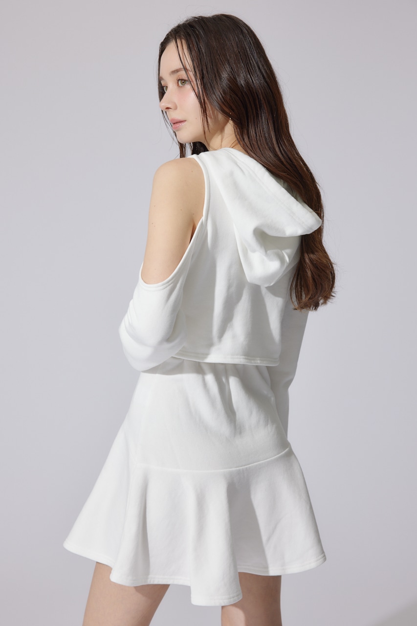 フードマーメイドワンピース WHT FREE