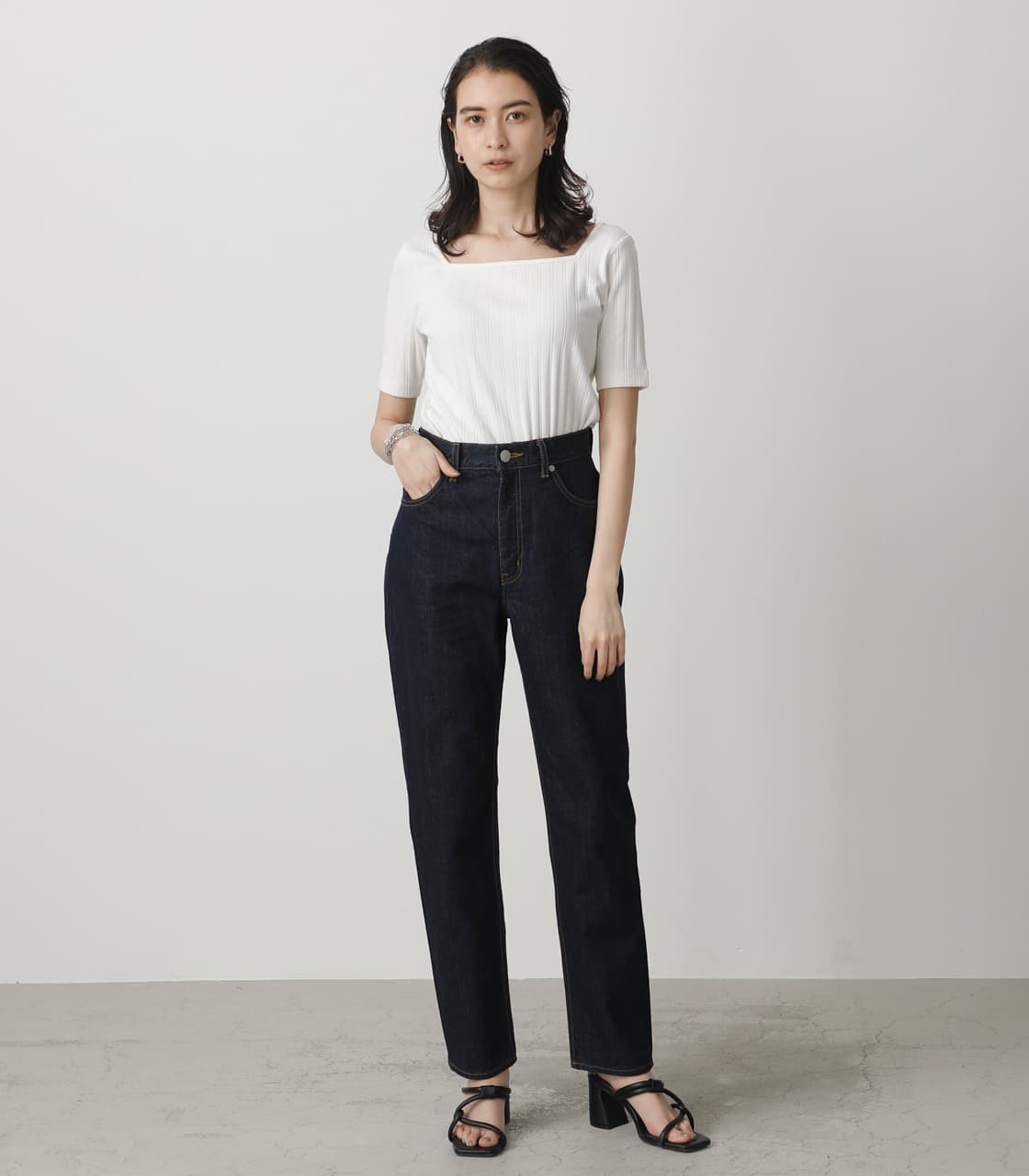 ブルレア Blelea 及び Dot denim tapered pant 新品