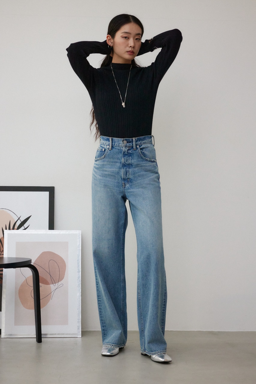 AZUL BY MOUSSY | AZUL DENIM/ハイウエストワイドデニム (ワイド