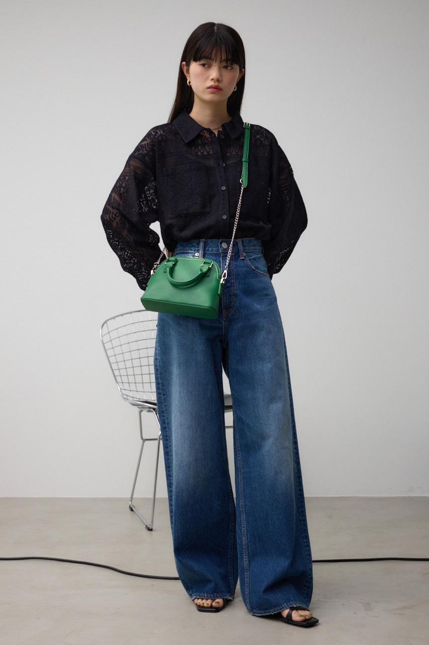 ダブルジッパーミニバッグ M/GRN FREE