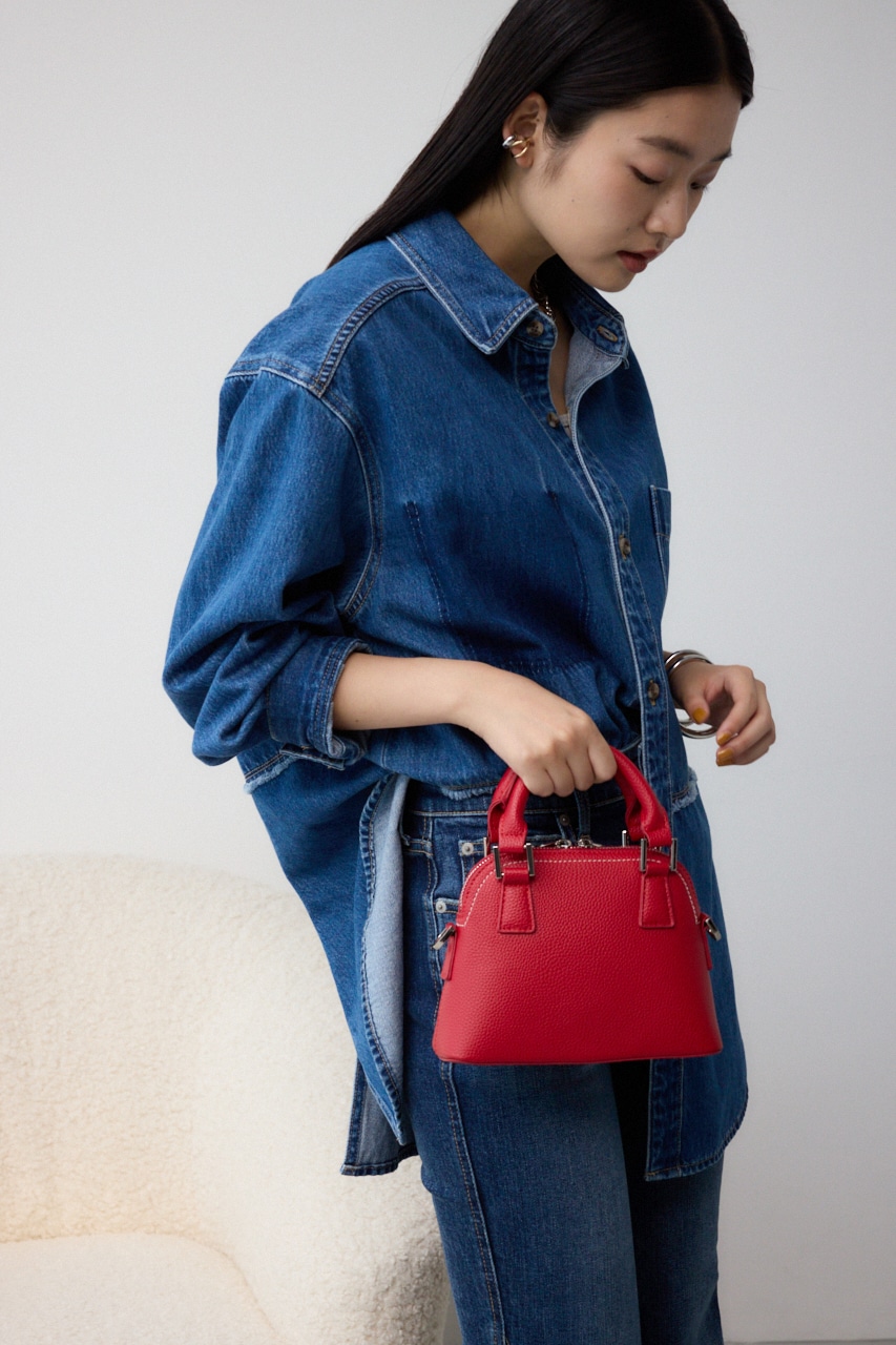 ダブルジッパーミニバッグ RED FREE