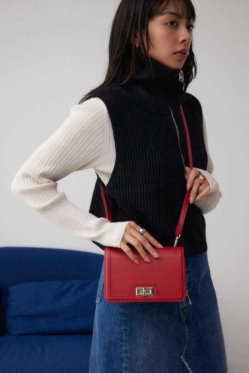 ターンロックバインディングウォレットバッグ RED FREE