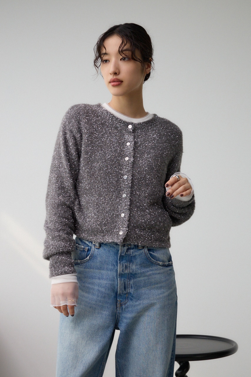 2WAYラメシャギーニット D/GRY FREE