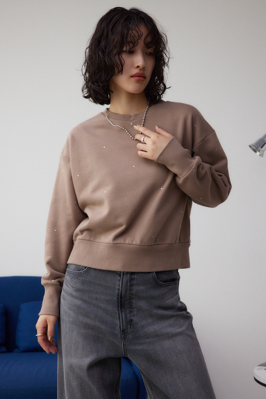 ラインストーンウラケトップス D/BEG FREE