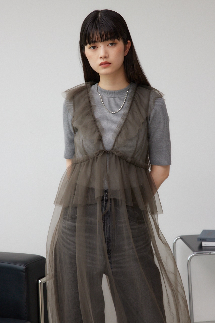 デザインチュールビスチェ GRY FREE