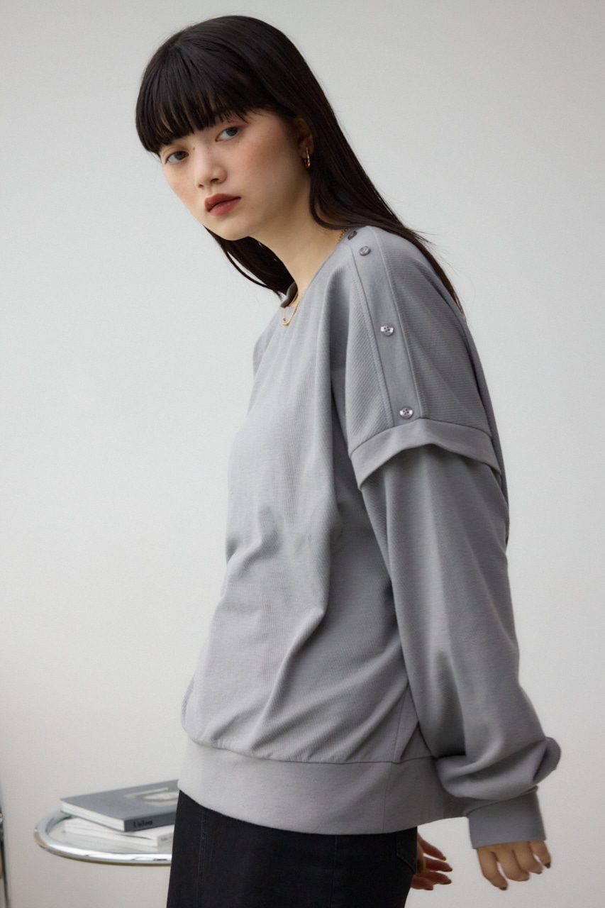 ドルマンカットトップス GRY FREE