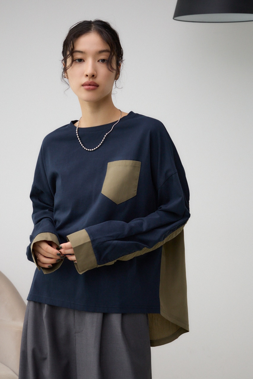 フハクキリカエプルオーバー NVY FREE