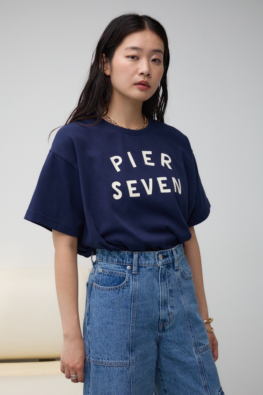 JM ロゴプリントTシャツ NVY FREE