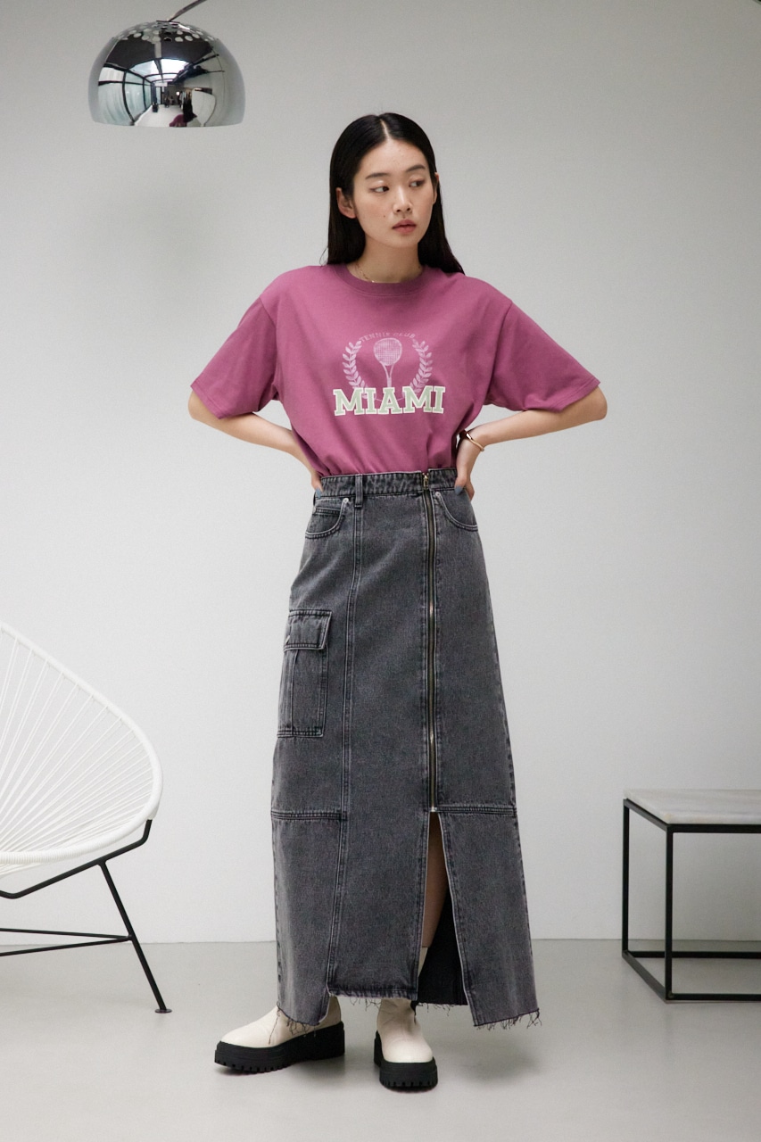 カレッジルーズTシャツ D/RED FREE