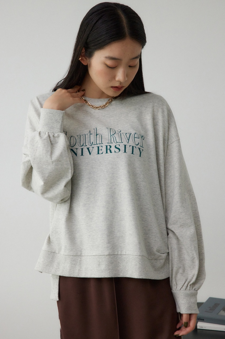 プリントウラケプルオーバー T.GRY FREE