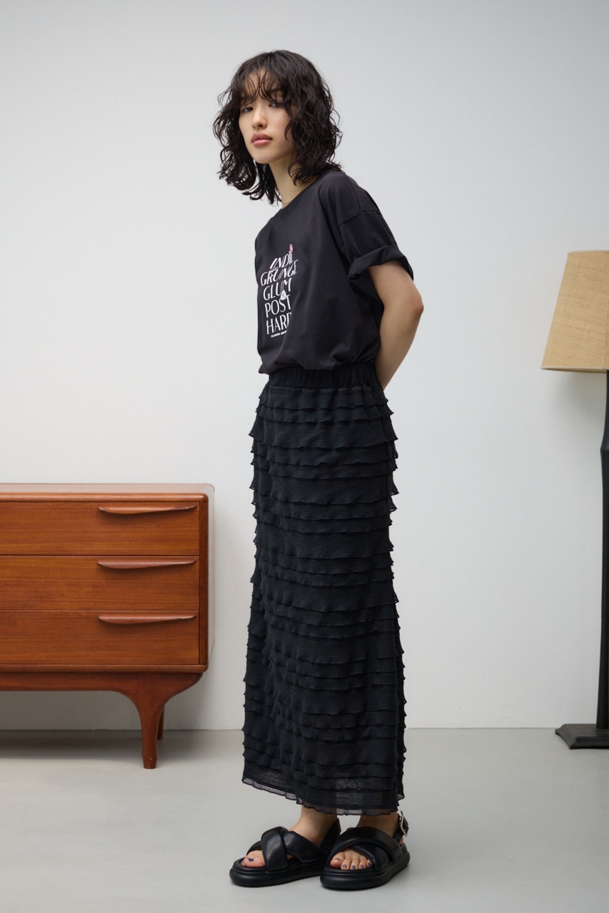 AZUL BY MOUSSY | フリルメッシュタイトスカート (スカート