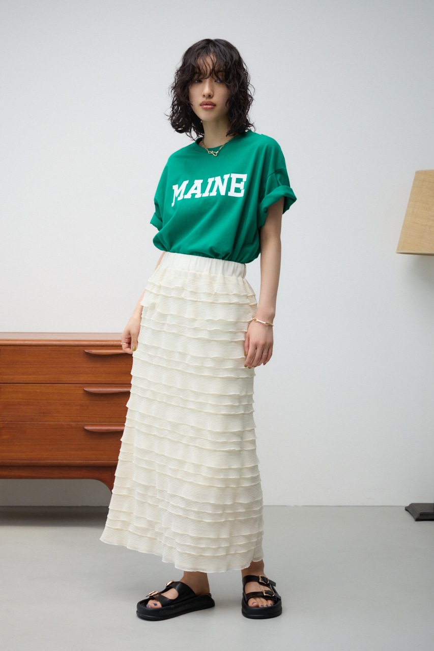 AZUL BY MOUSSY | フリルメッシュタイトスカート (スカート