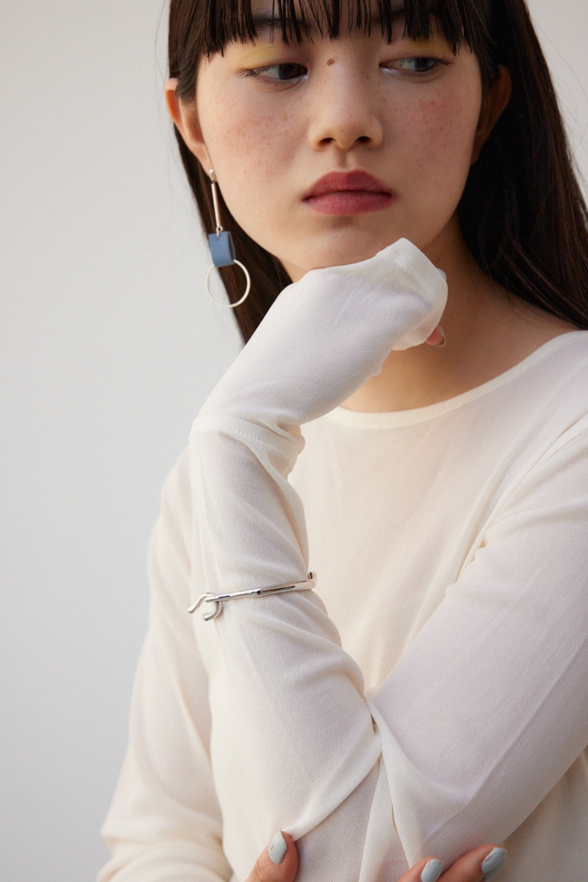 ナカオタカシ　オープンバングル AZUL BY MOUSSY | ドローイングウエーブフックバングル