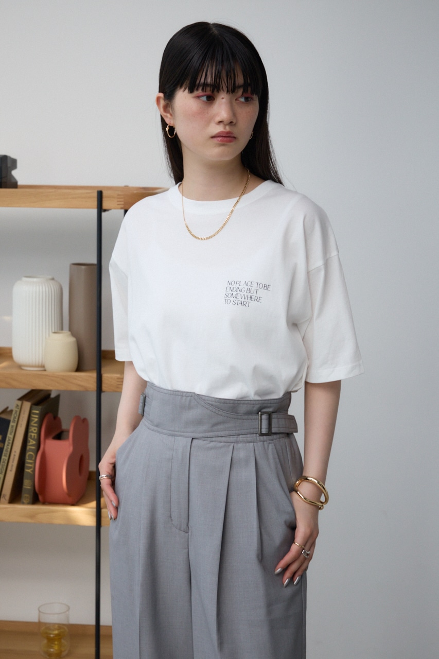 アソートロゴカラーTシャツ WHT M