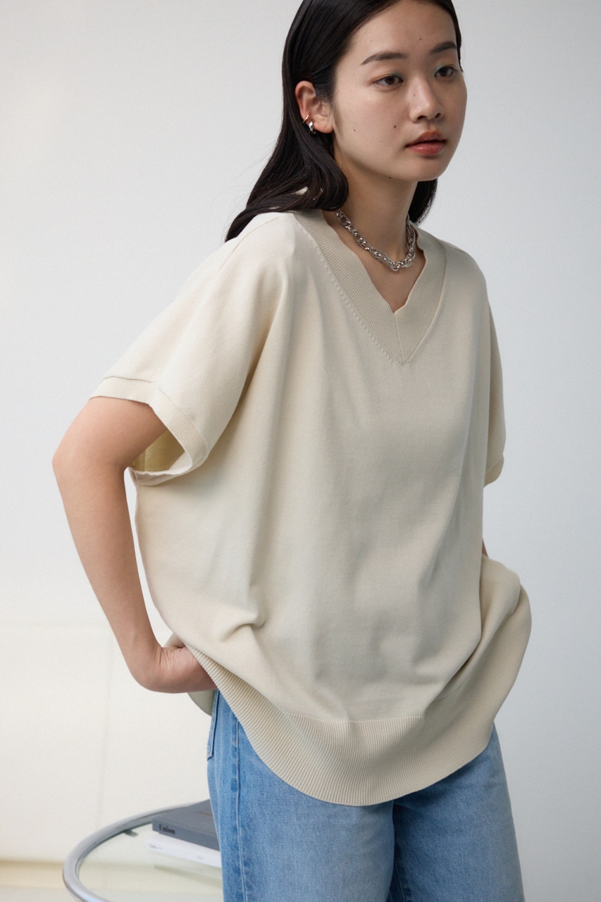 ワイドルーズニット GRY FREE