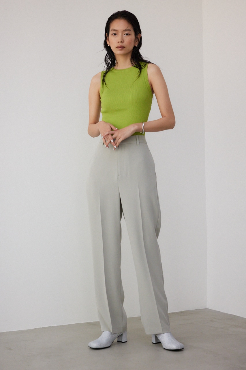 【PLUS】パッド付きニットタンク LIME FREE