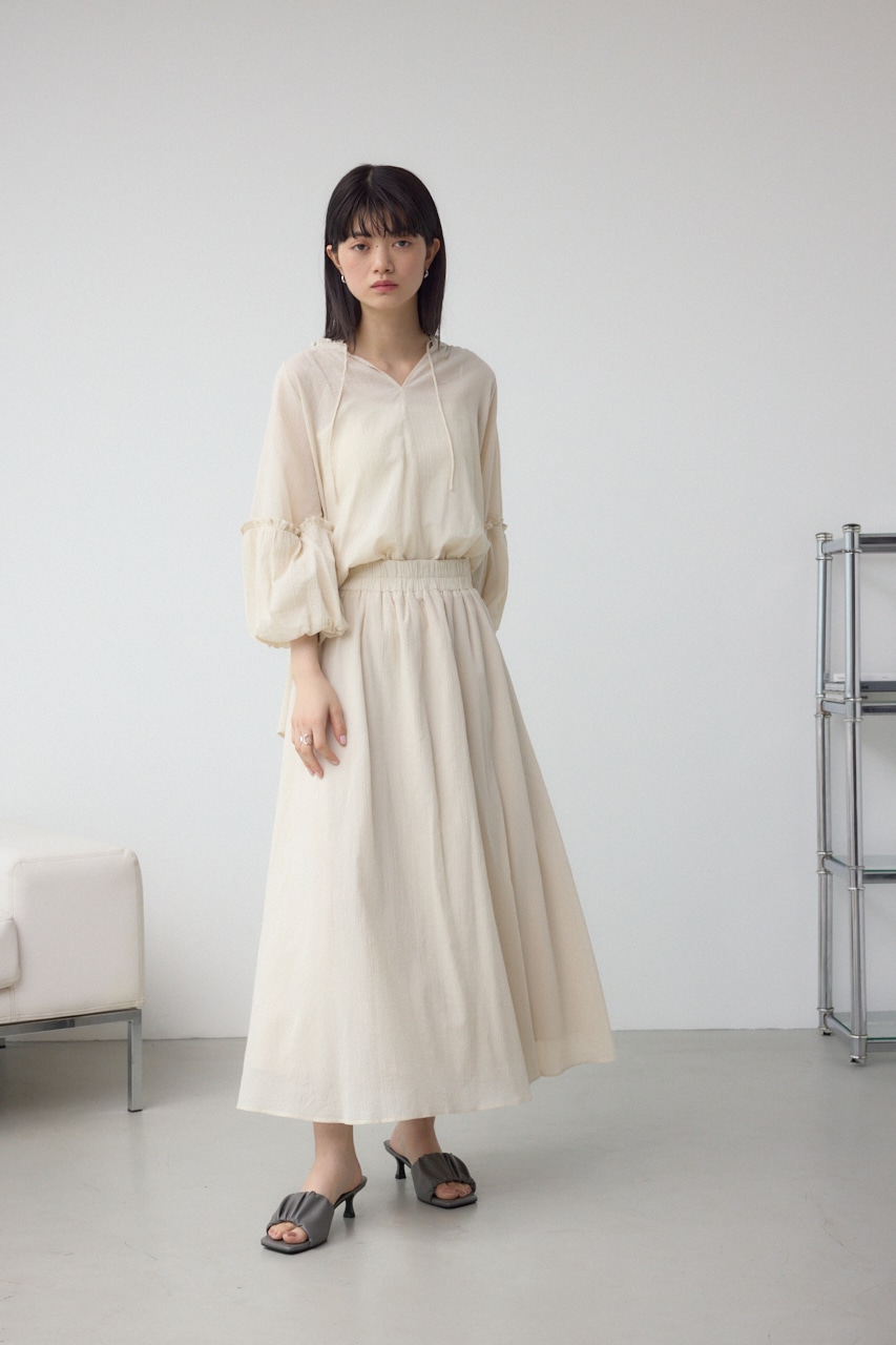 コットンボイルフレアスカート IVOY FREE