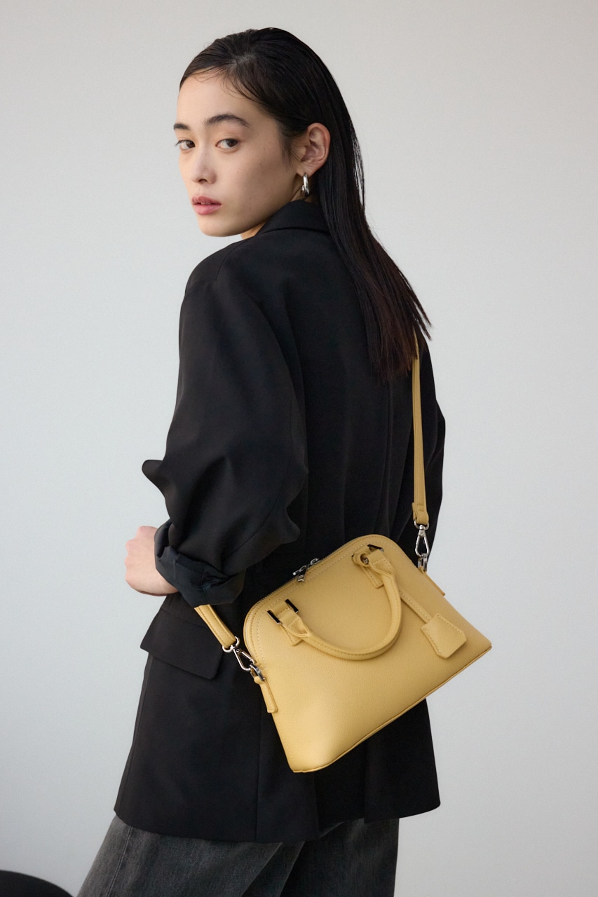 ダブルジッパーハンドバッグ L/YEL FREE