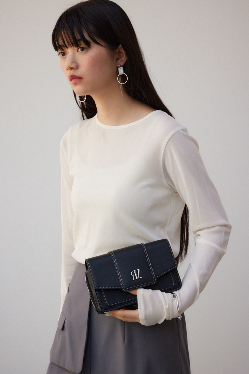 AZモチーフウォレットバッグ BLK FREE