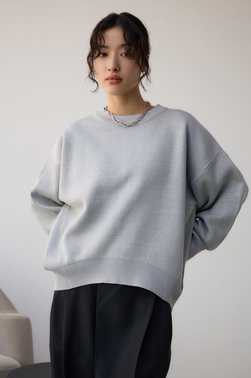 スウェットライクジャガードニット GRY FREE