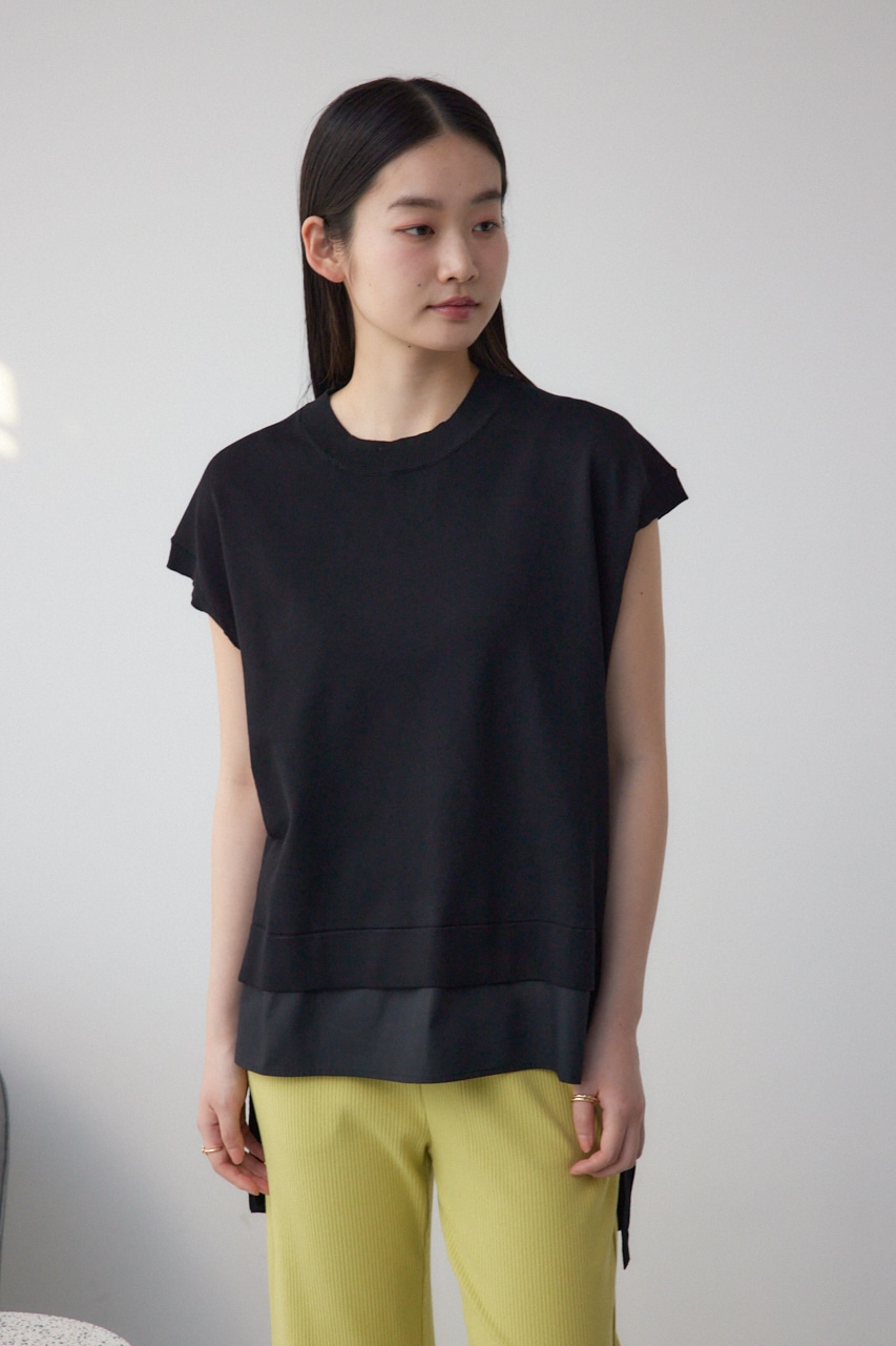 フハクキリカエデザインドルマンニット BLK FREE