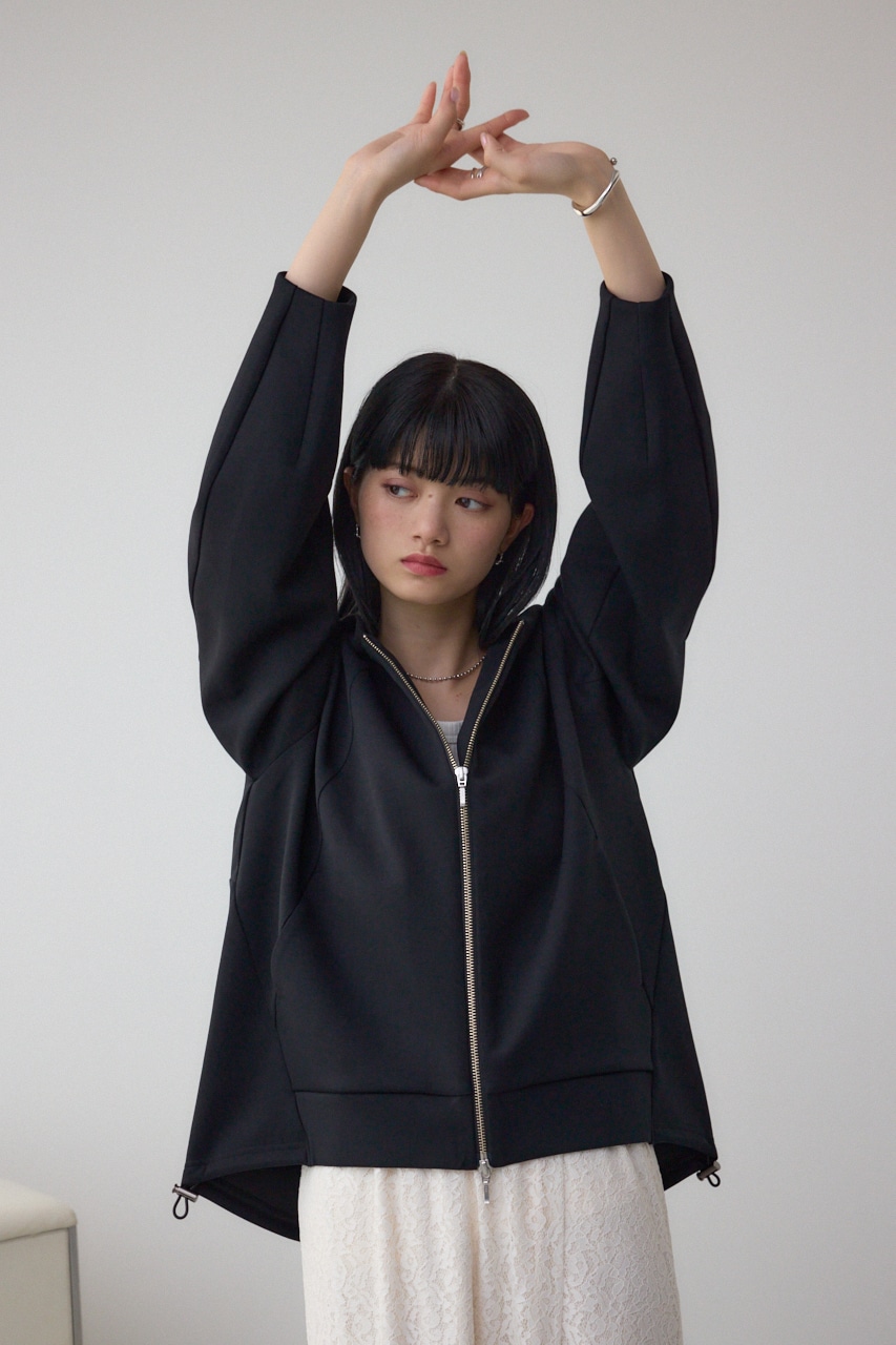 デザインポンチパーカー BLK FREE