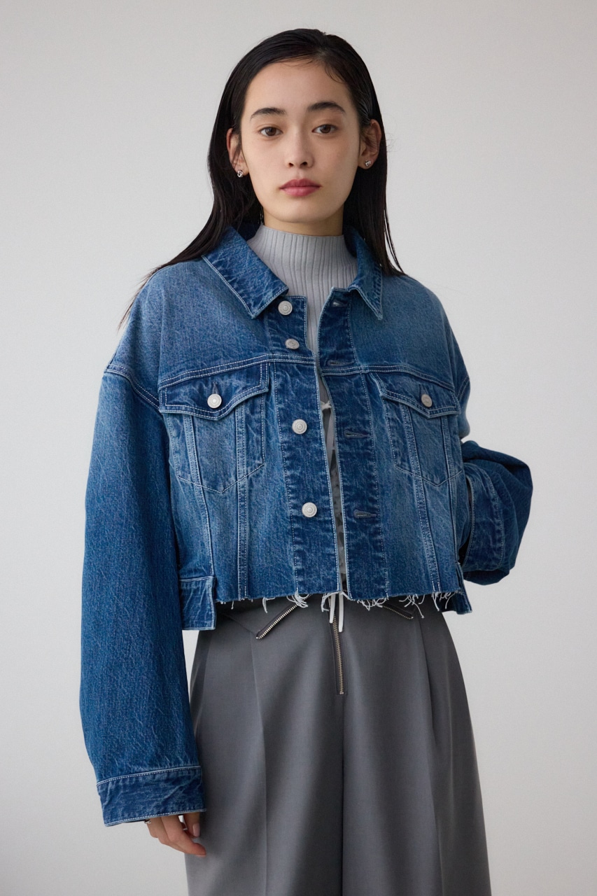 AZUL DENIM イレヘムカットデニムジャケット BLU FREE