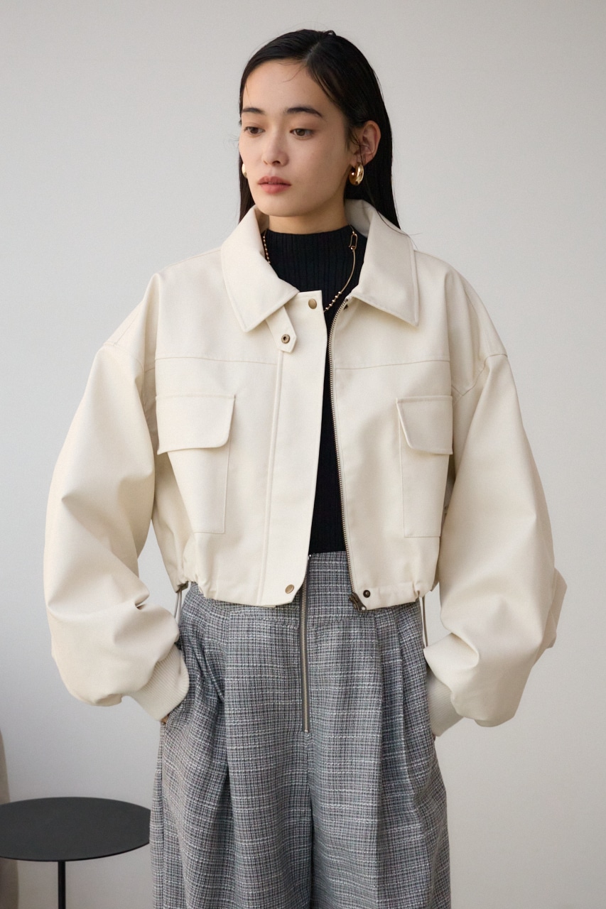 AZUL BY MOUSSY | フェイクレザーショートブルゾン (ブルゾン ) |SHEL