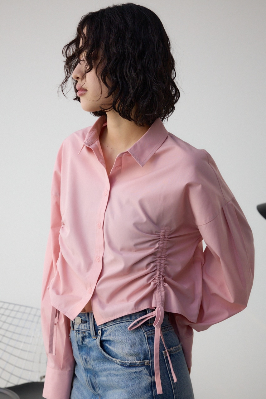 フロントギャザーシャツ PNK FREE